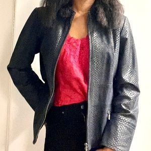 Vintage Alfani leather jacket